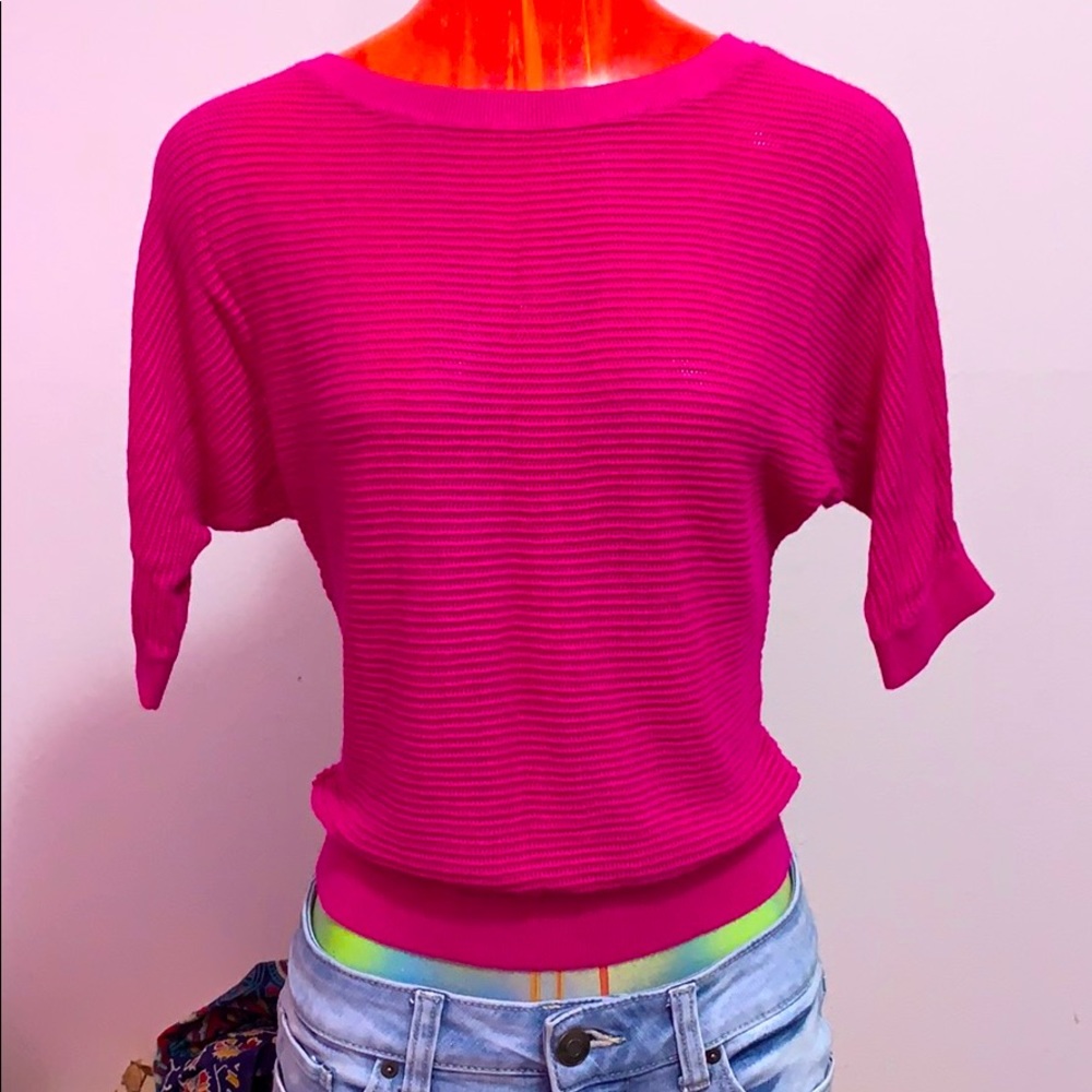 EXPRESS Mesh Crop Top
